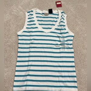 Arizona Jean Company Striped Tank Top NWT